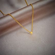 LAMENGLY 316L Stainless Steel Gold Color Cute Bear Pendant Necklace For Women New Trend Girl Sweet Chains Jewelry Birthday Gifts