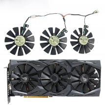 87MM T129215SU 6Pin GTX1060 Video Card Fan Replacement For ASUS Strix GTX 1060 OC 1080 1070 1080Ti RX 480 Video Card Fan Cooler