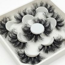 New 5Pairs 15-25mm 3D Mink Lashes Wholesales Natural False Eyelashes,Extension eyelashes wholesale bulk