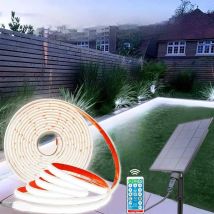2400mAh COB Solar Neon Light Strips DC 24V Flexible Lights Waterproof IP67 Warm White LED Strip For Garden Outdoor Decoration