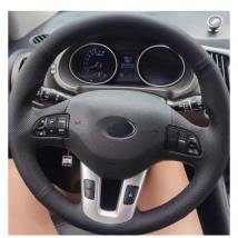 For Kia Sportage 3 2011-2014 Kia Ceed Cee'd 2010-2012 hand sew Car Steering Wheel Cover