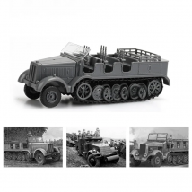 1/72 4D Tank Sd.Kfz.251 M3A1 Stuka Zu Fuss Half-Track Vehicle Military Model WWII Puzzle Building Educational Toys For Gifts