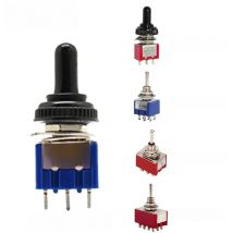 6A 120VAC mini 2 Position ON ON MTS-102 MTS-202 Toggle Switch 3 Position MTS-103 MTS-203 ON OFF ON Switch With Waterproof Cap