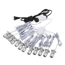 LED cabinet lights 12w for model display counter wine garage kit exhibition case shelf  spotlight 1 to 2/4/6/8/10/12 pcs 220v