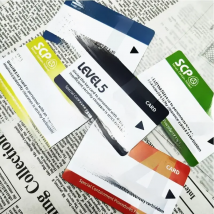 SCP secret foundation ID keycard Special Logo Cosplay Access Grade GU25