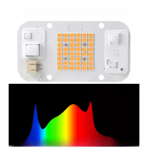 1pcs Hydroponice AC 220V 20w 30w 50w cob led grow light chip full spectrum 370nm-780nm for Indoor Plant Seedling Grow and Flower