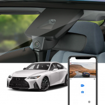 Fitcamx 4K Dash Cam for Lexus IS/ES/GS (2016-2025), Wireless Car DVR with Night Vision, Built-in WiFi, Plug & Play, WDR