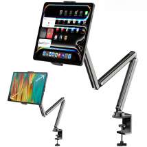 KUXIU Aluminum Alloy Tablet Stand,Adjustable Arm Holder For Portable Monitor 7-15.6'' For iPad 10/9th, iPad 13/12.9/11''Series