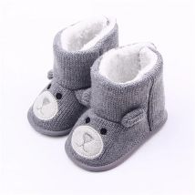 Infant Newborn Baby Slippers Toddler Girls Boys Prewalker Trainers First Walker Fur Winter Warm Baby Anti-slip Crib Shoes
