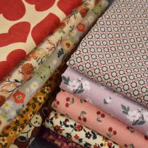 Little Flower Print Corduroy Fabric for Trousers, Coat, Shoe Surface, Girl Garment Tissue, Autumn, Winter, Cute, Sweet, T1770