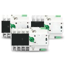 TOMZN 2P 3P 4P Din Rail ATS for PV and inverter Dual Power Automatic Transfer Selector Switches Uninterrupted 63A 100A 125A