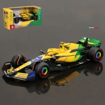 Bburago 1:43 2024 F1 Mclaren MCL38 Monaco Grand Prix Alloy Car Miniature Diecast Model #4 Lando Norris #81 Oscar Piastri Toy