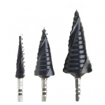 HRC89 M35 Cobalt TiAlN Coated Step Drill Bit 3-13/6-25/6-35mm 1/4 Inch Hex Shank Metal Drilling Hole Opener For Stainless Steel