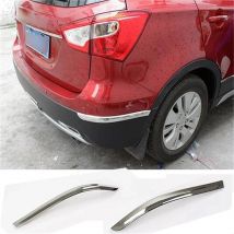 CAR STYLING ACCESSORIES FOR SUZUKI SX4 S-CROSS 2015 2016 2017 2018 ABS CHROME REAR BUMPER CORNER PROTECTOR COVER GARNISH Sticker