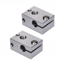 High Quality Original V6 Aluminum Heat Block for E3D V6 J-head Hotend V6 Nozzle Titan Extruder 3D Printer Parts