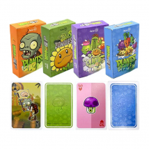 PLANTS VS ZOMBIES Playing Card War In The Garden Edition High Quality Printing Paternity Game Poker Collectibles Child Toys Gift