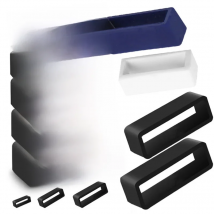 Hot 2-10pcs Black Watchband 12 16 18 20 22 24 26 28 30mm Watch Strap Band Keeper Loop Security Holder Retainer Ring Accessories