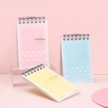 Japan KOKUYO Mini Loose-leaf Notebook A7 Coil Removable Student Portable Light Color Memo Management Plan Checkered Pocket Book
