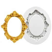 Photo Frame 100% Platinum Silicone Sugarcraft Mold, Fondant Cake Decorating Tools Bakeware