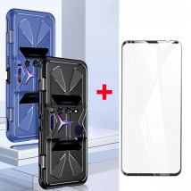 2 in 1 Protective TPU Cases + Glass Screen Protector Film For Lenovo Legion Phone Duel 2 Case For Lenovo Legion 2 Pro 5G Cover