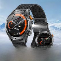 LIGE 1000mah Long Standby Smart Watch Man with AMOLED Screen Led Flashlight Sports IP68 Waterproof Bluetooth Call Smartwatch Men