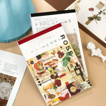 Yoofun 50sheets Magazine Sticker Book Washi Paper Journal DIY Material Decoration Stickers Memo Pad Scrapbooking Ins Stationery