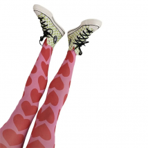 Sexy Women Pantyhose High Tights Printing Leggings Elastic Print Punk Stretch Pantyhose For Women Long Stockings Accessories