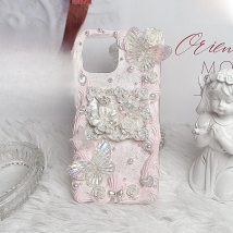 DIY Cace Fairy powder bow cream glue mobile phone case custom 13 12 diy finished product for iphone vivo Huawei oppo