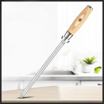 XINZUO New Diamond Sharpener Rod Kitchen Honing Steel Knife Sharpening Carbon Steel Durable Stainless Steel Knife SharpTools
