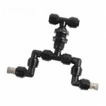 Adjustable Universal Spray Misting Nozzle Kit Gareden Greenhouse Irrigation System Fogger Aquarium Reptile Humidity Nebulizer