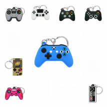 1PCS PVC new style Game Machine Keychain & Keyring Cute Gamepad Joystick Key Chain Keychains Bag Car Hanging fit men boy keys