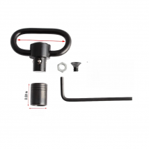 QD 1.25 Inch Sling Swivel Mount Quick Detach Loop Base Kit with 4 Screws + 1 nut + 1 Wrench