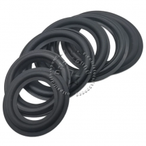 2pcs 2"/2.25"/2.5"/2.75"/3" Inch Speaker Rubber Folded Edge Ring Woofer Repair Surround Circle Replacement Parts 50mm-78mm