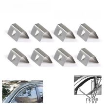1Pc Or 8Pc Car Windshield Metal Retaining Clip  Silver For HEKO G3 Windshield Flashing Buckle Wind Deflector Clip
