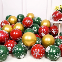 10/30pcs Christmas Latex Balloon Golden Green Balloon Confetti Air Christmas Tree Birthday Party Kids Decoration Wedding Supplie