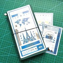 Fromthenon Travelers Notebook Writing Mat Soft Pvc Grid Ruler Board Planner Journal TN Accessories Student Stationery