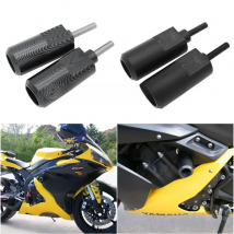 Motorcycle Carbon / Black No Cut Frame Sliders Crash Falling Protector For Yamaha YZF R1 YZFR1 YZF-R1 2004 2005 2006
