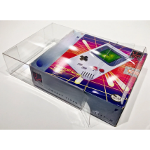 1 Clear Box Protector For The ORIGINAL GAME BOY PINK/PURPLE Console Box Case