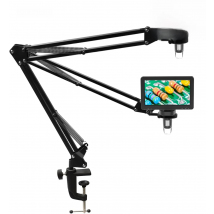 Hayve Microscope Arm Stand，Adjustable Metal Bracket Coin Microscope Mount  Compatible with DM4 DM9 MS1 MS3