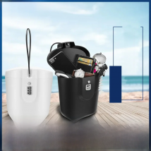 Outdoor Portable Safe Box Beach Bucket With Steel Wire Hidden Safes 3-Digit Password Lock Storage Box For Riding Sports Swimming
