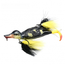 ALLBLUE 3D STUPID DUCK Topwater Fishing Lure Floating Artificial Bait Plopping and Splashing Feet Hard Fishing Tackle Geer