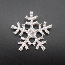 Snowflake New Winter Fashion Shiny Rhinestone Hot Snowflake Twinkle Brooch Pin For Christmas Gift Star Jewelry, Item No.: MRH326