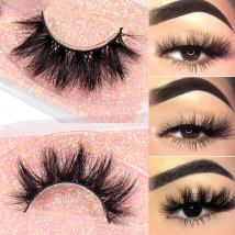 16mm-18mm Mink Eyelashes Long Lasting Mink Lashes Natural Dramatic Volume Eyelashes Extension Thick Long 3D False Eyelashes