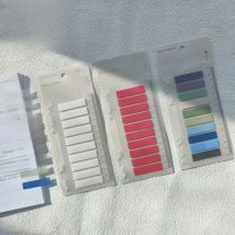 200 Sheets Transparent Sticky Notes Self-Adhesive Reading Annotation for Books Notepad Bookmarks Memo Pad Index Tabs Memo Pad