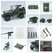 JJRC C8815 RC Car Parts Accessories Gun Soldier Trailer Winch Canopy Shock absorbers CVD for C8815 RC Car Original Upgrade Part