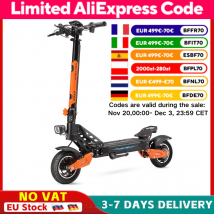 HALO KNIGHT T102 Scooter elettrici professionali Spedizione gratuita 52V 1200W 21Ah E Scooter 50KM / H E-Scooter Pieghevole Adulti Scooter