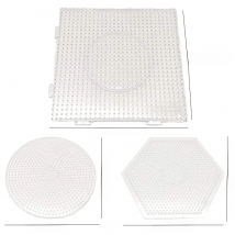 Yant Jouet 5mm Hama Beads Pegboard Transparent Template Board Circular Square tool DIY Figure Material Board Perler Beads