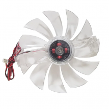 Brushless Fan DC 12V Chicken Incubator Accessories Cooling Fan Transparent Color Plastic Material 11 Fan Leaves