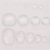1pack Oval Round Flat Back Glass Cabochon Cameo 6mm 8mm 10mm 12mm 14mm 16mm 18mm 20mm 25mm 30mm For Diy Jewelry Making Findings