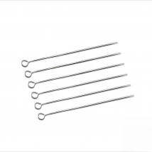 100pcs 925 Silver 13size 14-70mm Eye Head Pin Needles Beads Supplies for Jewelry Making Accessories Earring Findings Diy